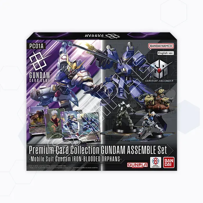 Buy Gundam PC01A Premium Collection – Iron-Blooded Orphans kits and foil cards